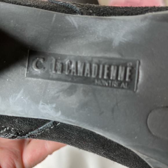 Black suede tall boots from La Canadienne Sz6 - Picture 13 of 16